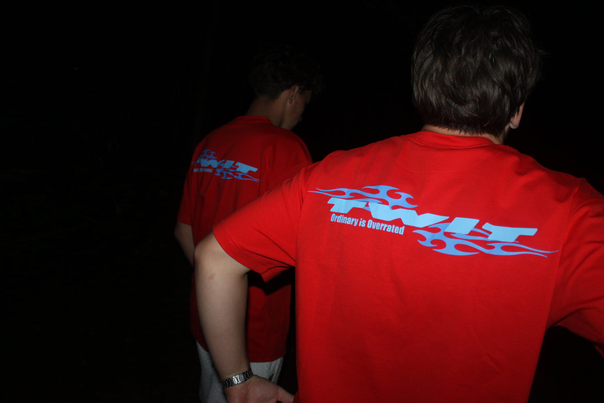 flirt Alert red TWIT t-shirts summer 2026